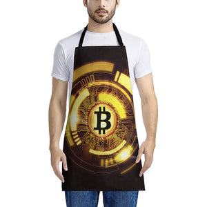 Bitcoin Crypto Symbol Print Apron