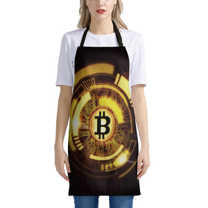 Bitcoin Crypto Symbol Print Apron