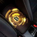 Bitcoin Crypto Symbol Print Car Center Console Cover