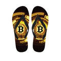 Bitcoin Crypto Symbol Print Flip Flops