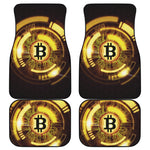 Bitcoin Crypto Symbol Print Front and Back Car Floor Mats