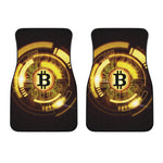 Bitcoin Crypto Symbol Print Front Car Floor Mats
