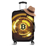 Bitcoin Crypto Symbol Print Luggage Cover