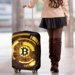 Bitcoin Crypto Symbol Print Luggage Cover