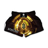 Bitcoin Crypto Symbol Print Muay Thai Boxing Shorts