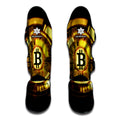 Bitcoin Crypto Symbol Print Muay Thai Shin Guards