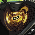 Bitcoin Crypto Symbol Print Pet Car Back Seat Cover