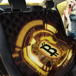 Bitcoin Crypto Symbol Print Pet Car Back Seat Cover