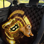 Bitcoin Crypto Symbol Print Pet Car Back Seat Cover