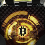 Bitcoin Crypto Symbol Print Pet Car Back Seat Cover