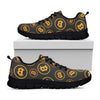 Bitcoin Cryptocurrency Pattern Print Black Sneakers