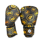 Bitcoin Cryptocurrency Pattern Print Boxing Gloves