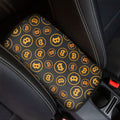 Bitcoin Cryptocurrency Pattern Print Car Center Console Cover