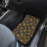 Bitcoin Cryptocurrency Pattern Print Front Car Floor Mats