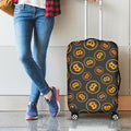 Bitcoin Cryptocurrency Pattern Print Luggage Cover