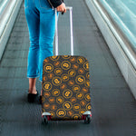 Bitcoin Cryptocurrency Pattern Print Luggage Cover