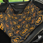 Bitcoin Cryptocurrency Pattern Print Pet Car Back Seat Cover