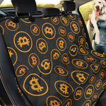Bitcoin Cryptocurrency Pattern Print Pet Car Back Seat Cover