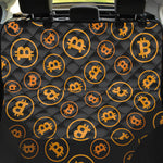 Bitcoin Cryptocurrency Pattern Print Pet Car Back Seat Cover