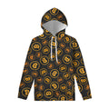 Bitcoin Cryptocurrency Pattern Print Pullover Hoodie