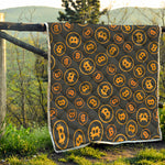 Bitcoin Cryptocurrency Pattern Print Quilt