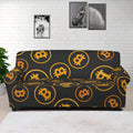 Bitcoin Cryptocurrency Pattern Print Sofa Cover