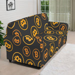 Bitcoin Cryptocurrency Pattern Print Sofa Cover