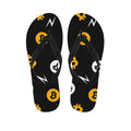 Bitcoin Symbol Pattern Print Flip Flops