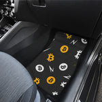 Bitcoin Symbol Pattern Print Front Car Floor Mats