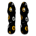 Bitcoin Symbol Pattern Print Muay Thai Shin Guards