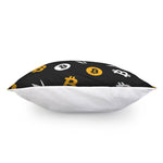 Bitcoin Symbol Pattern Print Pillow Cover