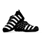 Black American Flag Print Black Sneakers