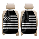 Black American Flag Print Car Seat Organizers