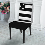 Black American Flag Print Dining Chair Slipcover