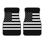 Black American Flag Print Front Car Floor Mats