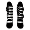 Black American Flag Print Muay Thai Shin Guard