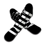 Black American Flag Print Muay Thai Shin Guard