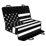 Black American Flag Print Pet Car Back Seat Cover