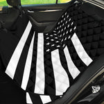 Black American Flag Print Pet Car Back Seat Cover