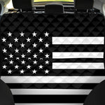 Black American Flag Print Pet Car Back Seat Cover