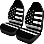 Black American Flag Print Universal Fit Car Seat Covers