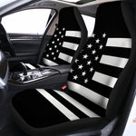 Black American Flag Print Universal Fit Car Seat Covers