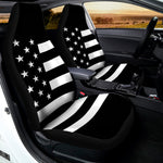 Black American Flag Print Universal Fit Car Seat Covers