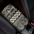 Black And Beige Aztec Pattern Print Car Center Console Cover