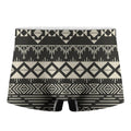 Black And Beige Aztec Pattern Print Men's Boxer Briefs