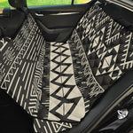 Black And Beige Aztec Pattern Print Pet Car Back Seat Cover