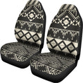 Black And Beige Aztec Pattern Print Universal Fit Car Seat Covers