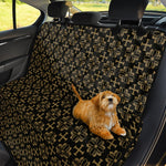 Black And Beige Orthodox Pattern Print Pet Car Back Seat Cover