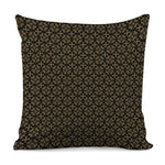 Black And Beige Orthodox Pattern Print Pillow Cover