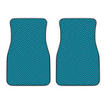 Black And Blue Chevron Pattern Print Front Car Floor Mats